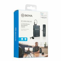 Boya BY-WM4 PRO-K5 Samsung Galaxy A14 Kablosuz Yaka Mikrofonu