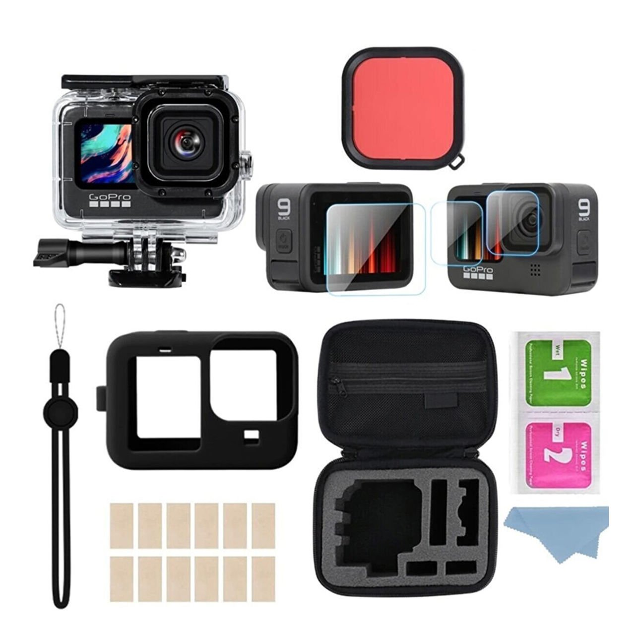 Markofist MF-AKAS30 Gopro Hero 9 10 11 12 Aksesuar Seti 6 Parça