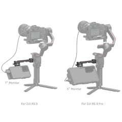 SmallRig 3026B DJI RS 2 / RSC 2 / RS 3 / RS 3 Pro / RS 3 Mini / RS 4 / RS 4 Pro  için  Monitör Montaj Desteği