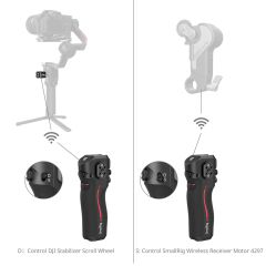 SmallRig 4329 DJI RS Serisi  için  Kablosuz Kontrol   Sapı