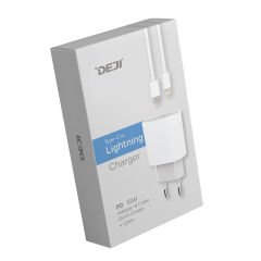 Deji DJ-S10 PD 18W Usb Şarj Aleti + Lightning Kablo