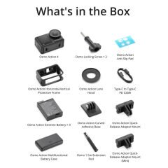 DJI Osmo Action 4 Adventure Combo Aksiyon Kamera - Distribütör Garantili