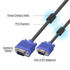S-Link SL-VGA16 Vga Kablo 1.5m