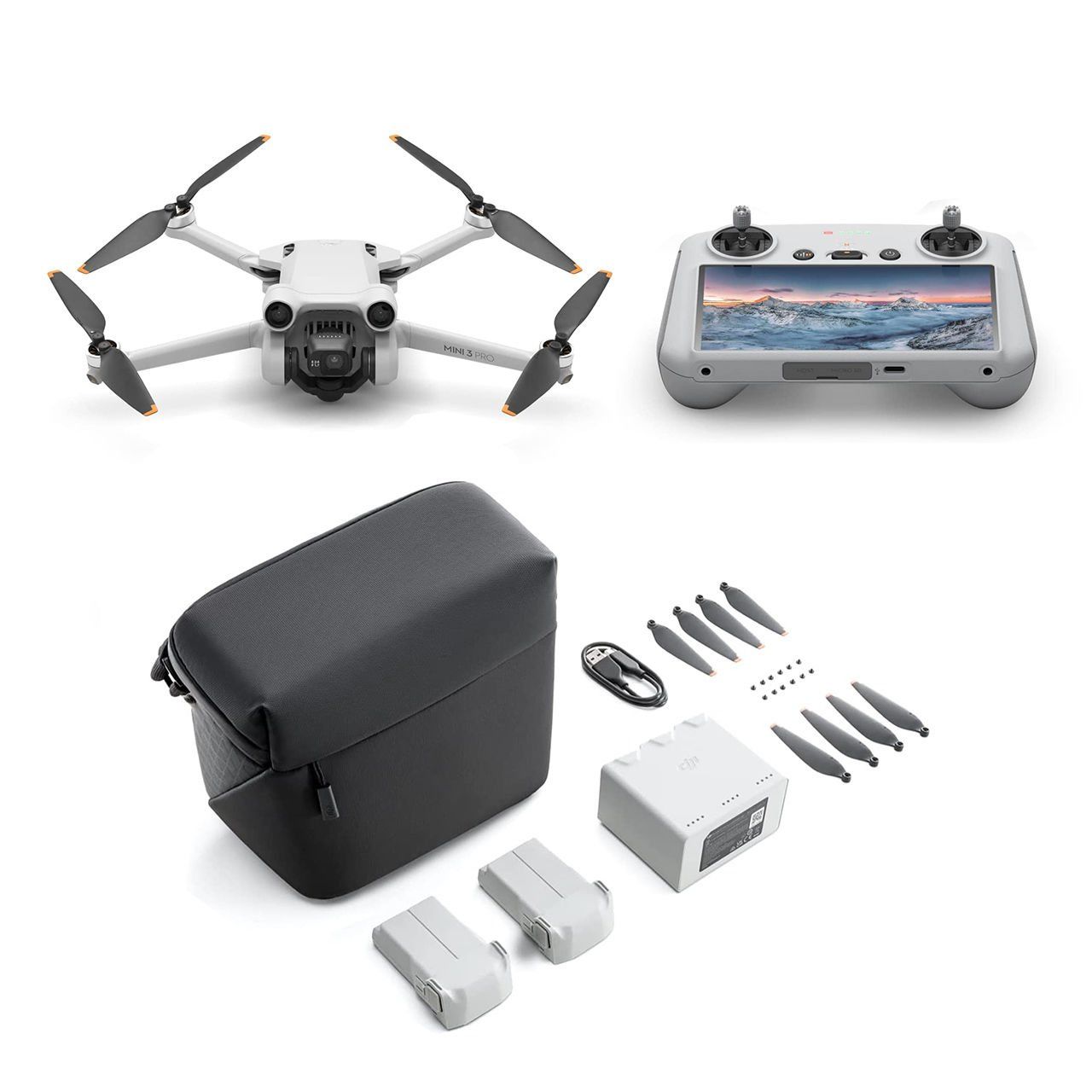 DJI Mini 3 Pro (DJI RC) Drone + Fly More Kit Plus - Teşhir Ürünü - Distribütör Garantili