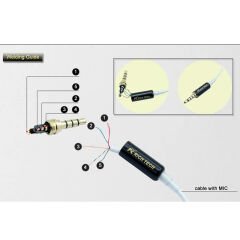 R-Connector 3.5mm TRRS Metal Jack Konnektör