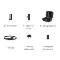 Rode Wireless Micro Type-c İkili Kablosuz Yaka Mikrofonu - Distribütör Garantili