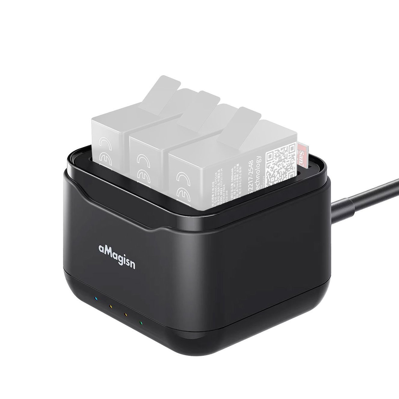 aMagisn AP17 Gopro Hero 13 Black Üçlü Batarya Pil Şarj Cihazı