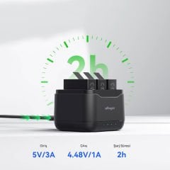 aMagisn AP17 Gopro Hero 13 Black Üçlü Batarya Pil Şarj Cihazı