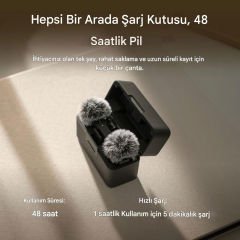 DJI Mic Mini İki Kişilik Kablosuz Yaka Mikrofonu - Distribütör Garantili