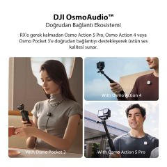DJI Mic Mini 2 Kişilik Kablosuz Yaka Mikrofonu - Distribütör Garantili