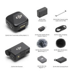 DJI Mic Mini İki Kişilik Kablosuz Yaka Mikrofonu - Distribütör Garantili