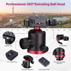 Ulanzi MT-51 Katlanabilir Çok Fonksiyonlu Alüminyum Tripod