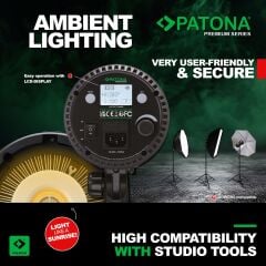 PATONA Premium LED 80W RGB Fotoğraf ve Video Işığı