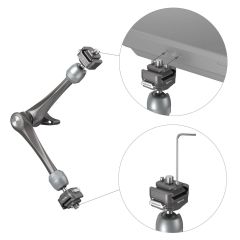 SmallRig 4489 HawkLock H21 Hızlı Çıkarma Rozet Sihirli Kol (11'')