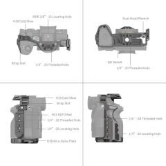 SmallRig 4538 Sony  7R V / 7 IV / 7S III  için  HawkLock Hızlı Çıkarma Kafes Kiti