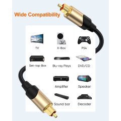 CableCreation CF0043 Spdif Optik Ses Kablosu 1.83m