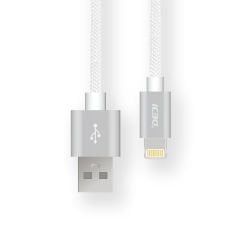 Deji DJ-C09 Lightning Usb Data ve Şarj Kablosu Örgülü Beyaz