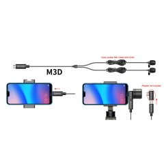 Boya BY-M3D Android Telefon İkili Yaka Mikrofonu