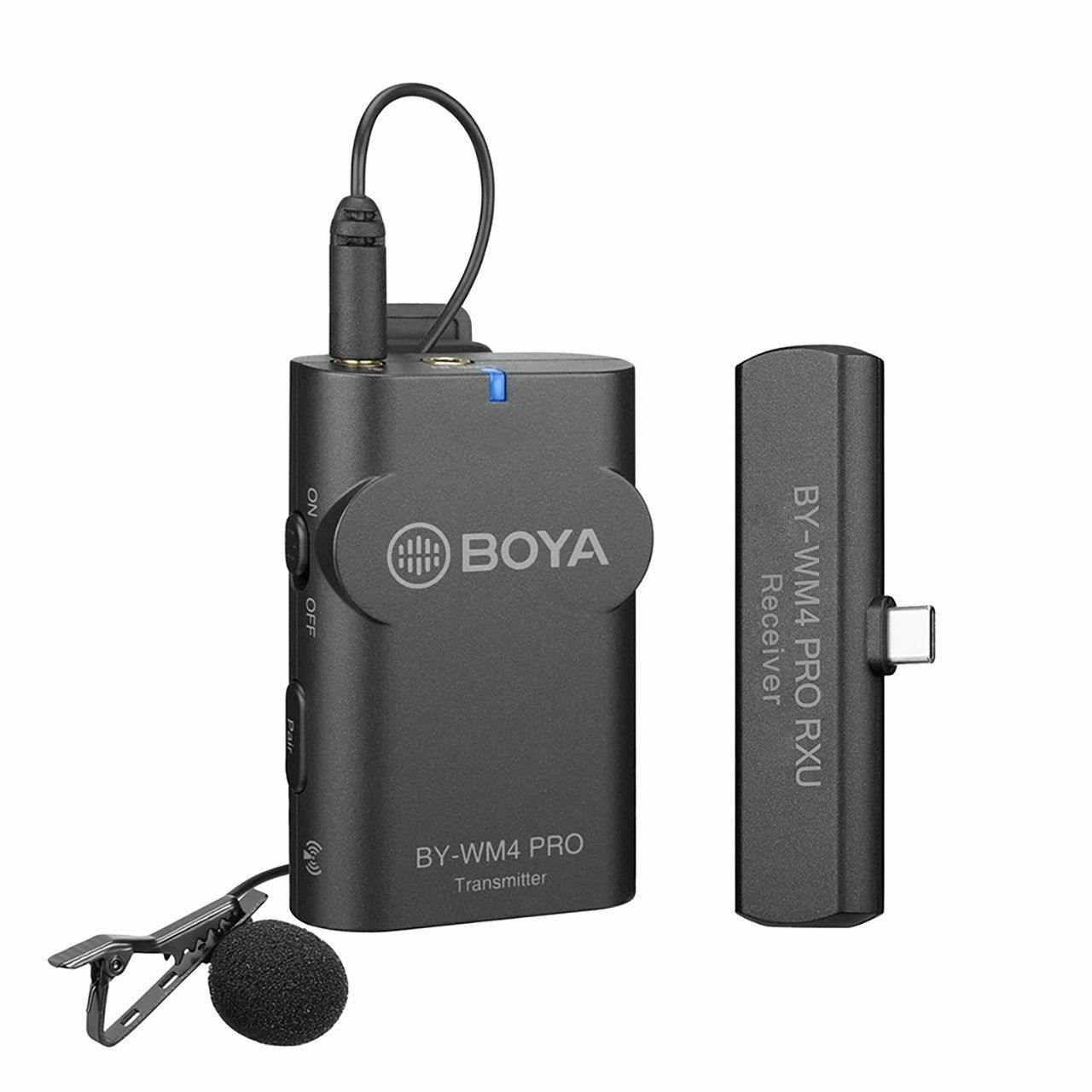 Boya BY-WM4 PRO-K5 Iphone 15 Kablosuz Yaka Mikrofonu
