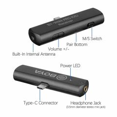 Boya Iphone 15 16 17 Serisi İçin Kablosuz Yaka Mikrofonu