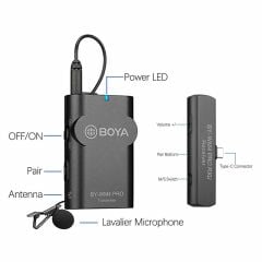 Boya BY-WM4 PRO-K5 Iphone 15 Kablosuz Yaka Mikrofonu
