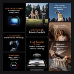 DJI Osmo Pocket 3 Creator Combo Gimbal Kamera - Distribütör Garantili