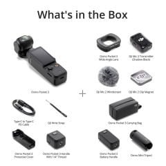 DJI Osmo Pocket 3 Creator Combo Gimbal Kamera - Distribütör Garantili