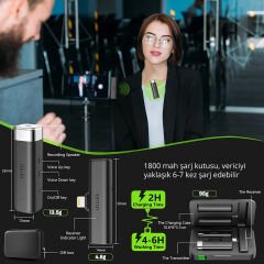 IDiskk M-4.0-KLT Kompakt Kablosuz Iphone Yaka Mikrofonu