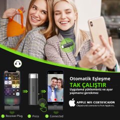 IDiskk M-4.0-KLT Kompakt Kablosuz Iphone Yaka Mikrofonu