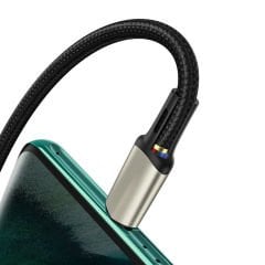 Baseus Cafule VOOC Type-C USB Kablo 1m Siyah