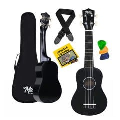 Midex UKX-901 BK Soprano Ukulele (Siyah)