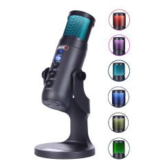Midex Hype USB RGB Oyuncu ve Yayıncı Mikrofonu (Kayıt Gaming Tiktok Twitch Canlı yayın Discord Youtube)