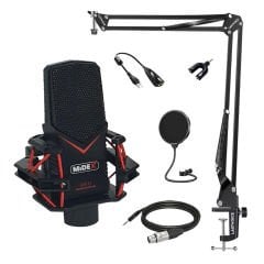 Midex GMX-1ST Condenser Stüdyo Mikrofonu PC ve Telefon (Stand ve Filtreli)