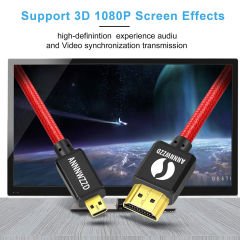 Annnwzzd HDT1203-GB Micro Hdmi to Hdmi Kablo Spiralli 1m