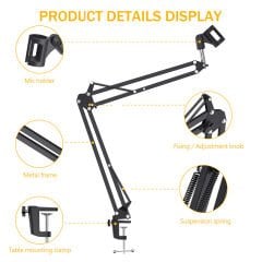 Markofist MF-MS61 Masa Tipi Mikrofon Standı