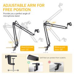 Markofist MF-MS61 Masa Tipi Mikrofon Standı