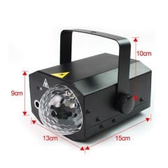 Quenlite QD-16 RGB Sahne Led ve Lazer Işık 16 Çeşit Desen