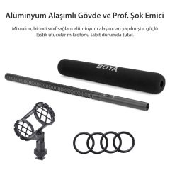 Boya BY-PVM3000L Kamera Üstü Shotgun Mikrofon