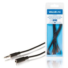 Valueline VLAB22050B20 3.5mm Stereo Erkek-Dişi Aux Uzatma Kablosu 2m