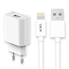Deji DJ-S12 10W Usb Şarj Aleti + Lightning Kablo
