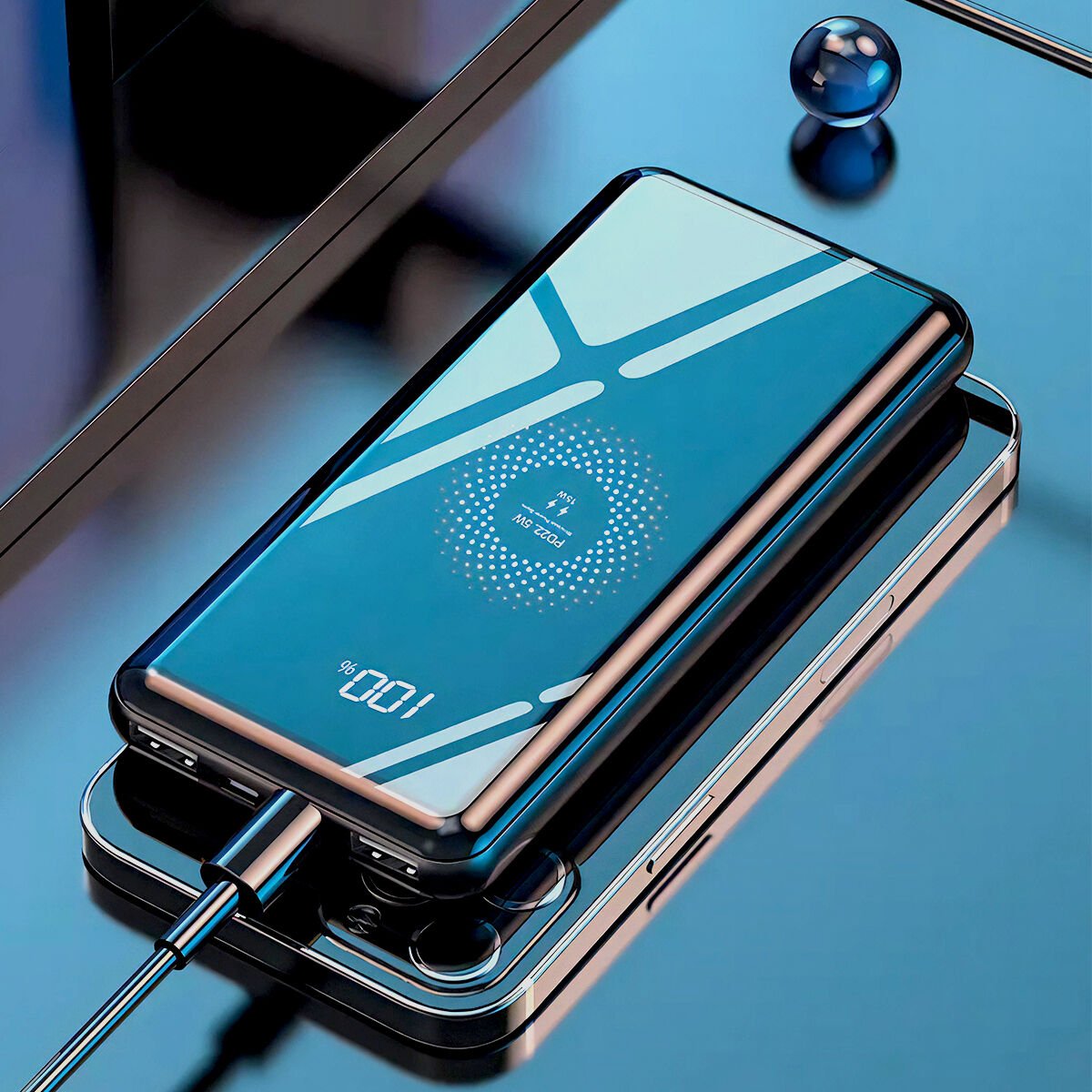 Deji DJ-121 Kablosuz Powerbank 22.5W Hızlı Şarj 10000mAh