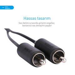 Prolink PB102-0150 2 RCA Dişi-Erkek Ses Uzatma Kablosu 1.5m