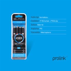 Prolink PB102-0150 2 RCA Dişi-Erkek Ses Uzatma Kablosu 1.5m