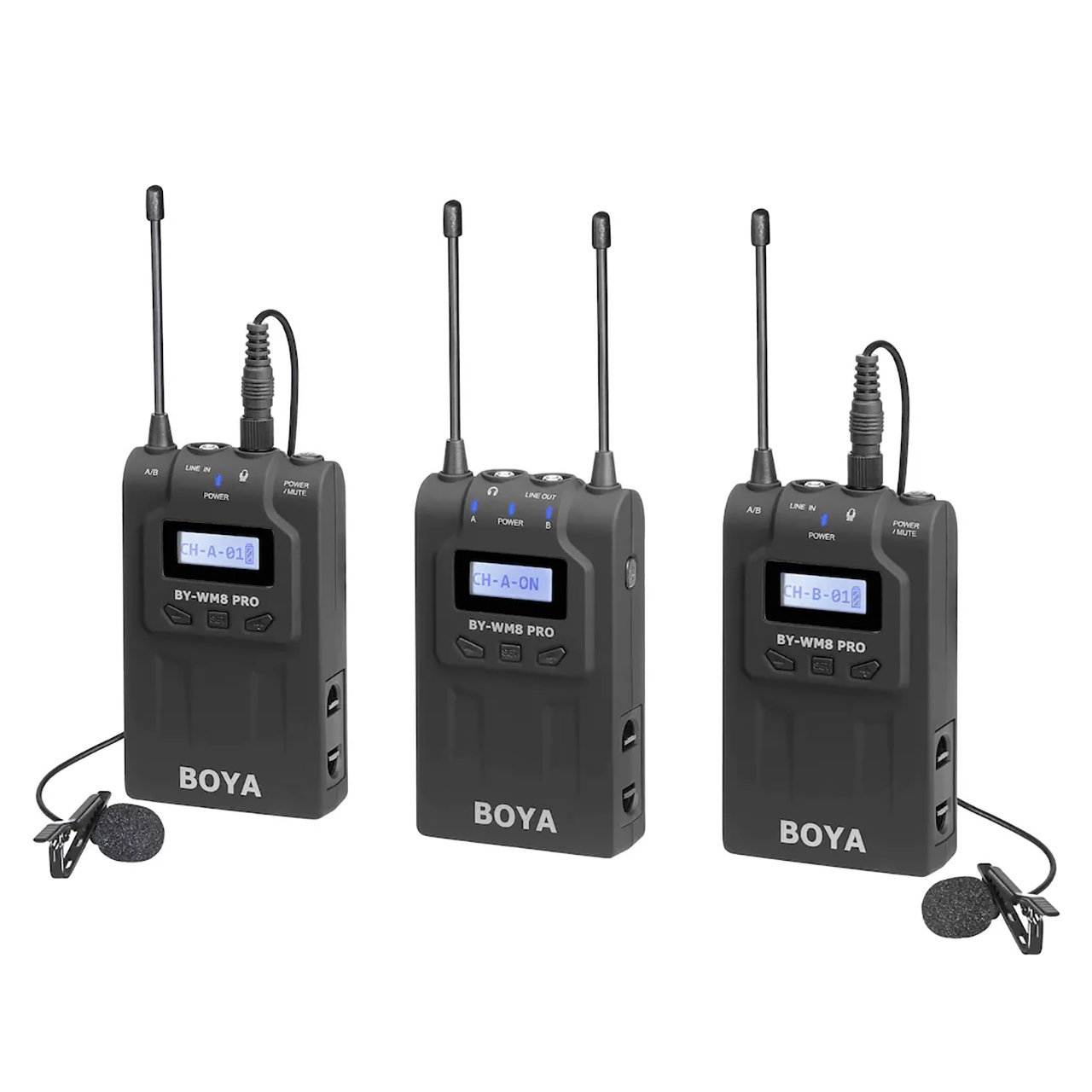 Boya BY-WM8 Pro-K2 İkili Kablosuz Yaka Mikrofonu