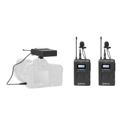 Boya BY-WM8 Pro-K2 İkili Kablosuz Yaka Mikrofonu