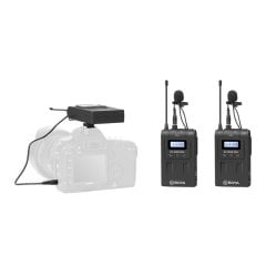 Boya BY-WM8 Pro-K2 İkili Kablosuz Yaka Mikrofonu