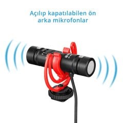 Boya BY-MM1 Pro İkili Kompakt Shotgun Mikrofon