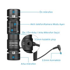 Boya BY-MM1 Pro İkili Kompakt Shotgun Mikrofon
