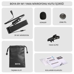 Boya BY-M1 Yaka Mikrofonu