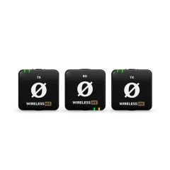 Rode Wireless ME Dual Kompakt Kablosuz İkili Yaka Mikrofonu (Siyah) - Distribütör Garantili